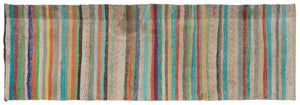 Chaput Over Dyed Kilim Rug 4'6'' x 13'7'' ft 136 x 415 cm