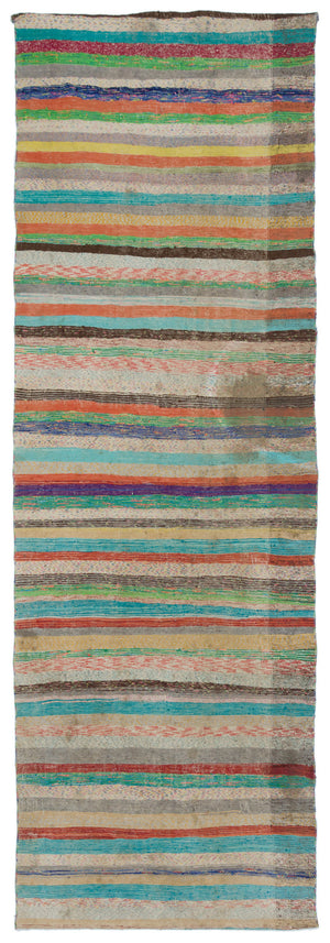 Chaput Over Dyed Kilim Rug 4'6'' x 13'7'' ft 136 x 415 cm