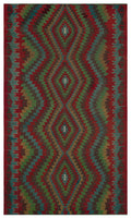 Geometric Over Dyed Kilim Rug 5'10'' x 10'0'' ft 178 x 306 cm