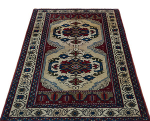 Natural Anatolium Turkish Vintage Rug 3'3'' x 5'1'' ft 100 x 154 cm