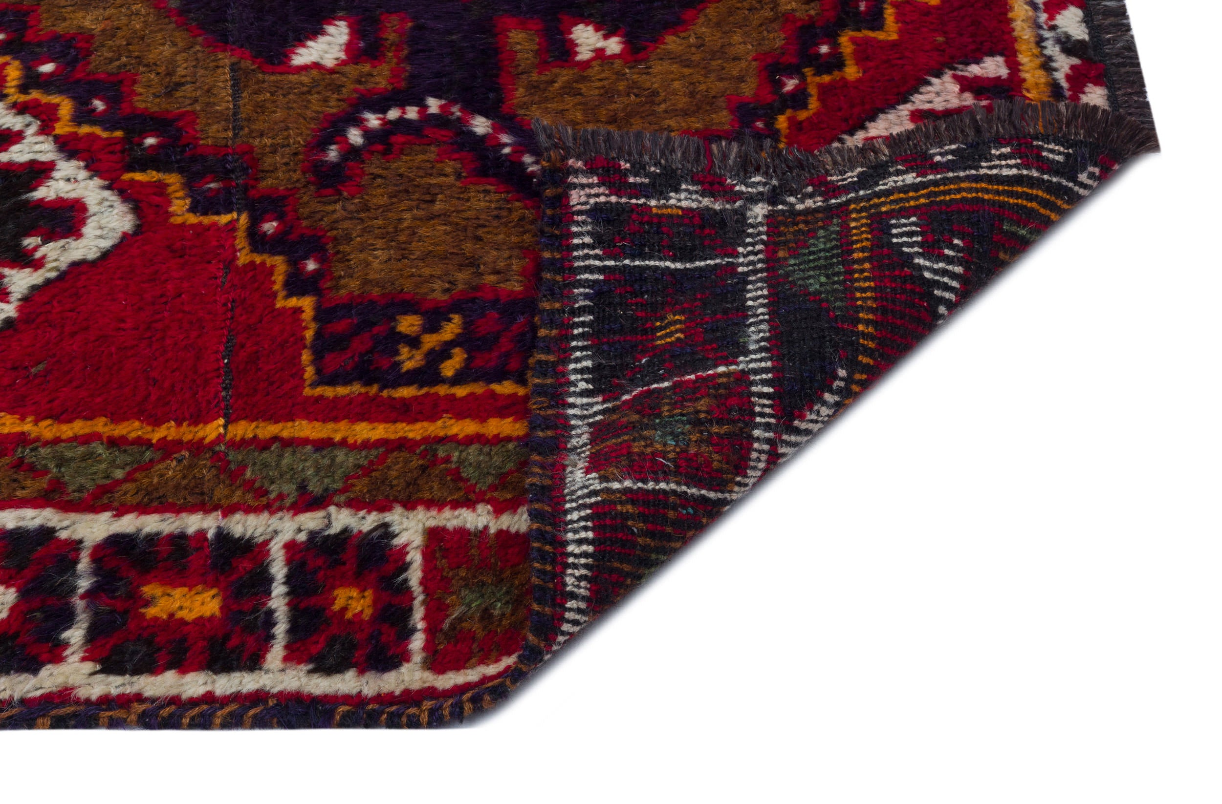 Natural Anatolium Turkish Vintage Rug 4'3'' x 10'4'' ft 130 x 314 cm