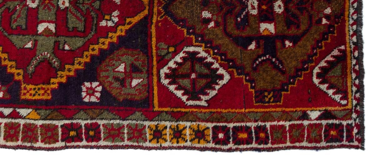 Natural Anatolium Turkish Vintage Rug 4&#39;3&#39;&#39; x 10&#39;4&#39;&#39; ft 130 x 314 cm