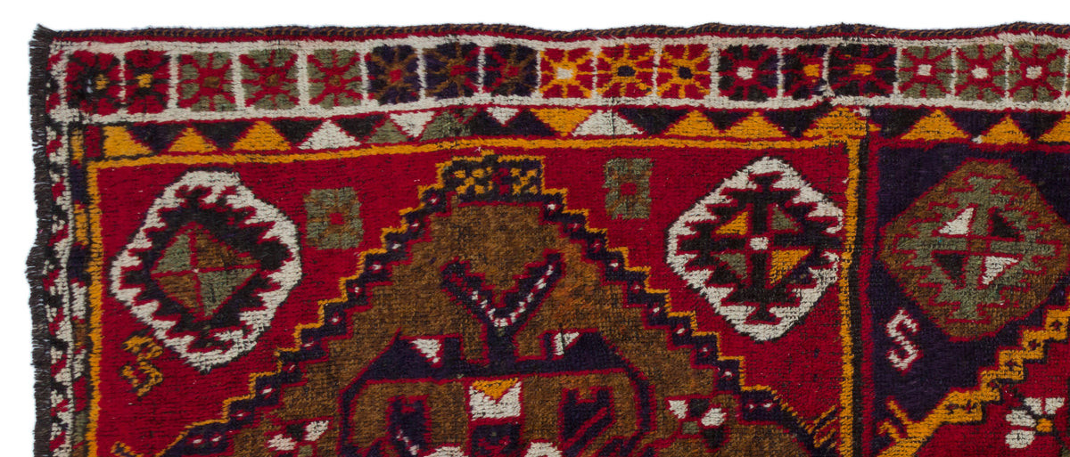 Natural Anatolium Turkish Vintage Rug 4&#39;3&#39;&#39; x 10&#39;4&#39;&#39; ft 130 x 314 cm