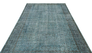 Green Over Dyed Vintage Rug 6'3'' x 9'9'' ft 191 x 296 cm