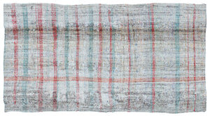 Chaput Over Dyed Kilim Rug 3'10'' x 6'11'' ft 116 x 210 cm