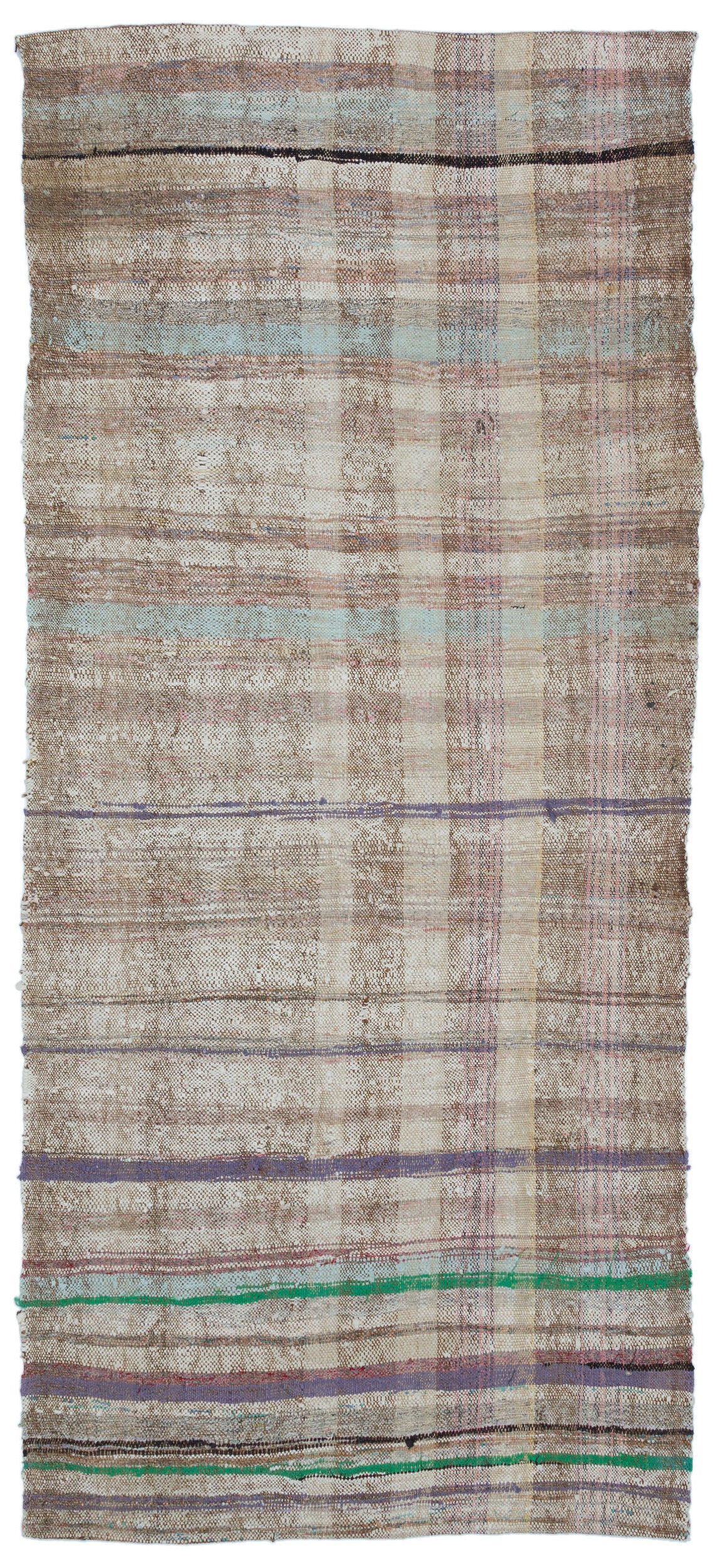 Chaput Over Dyed Kilim Rug 3&#39;7&#39;&#39; x 7&#39;11&#39;&#39; ft 110 x 242 cm