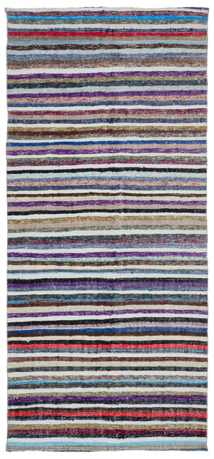 Chaput Over Dyed Kilim Rug 4'11'' x 10'9'' ft 150 x 327 cm