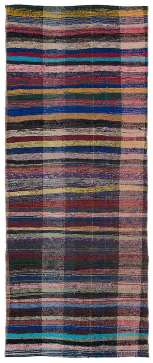 Chaput Over Dyed Kilim Rug 3'11'' x 9'6'' ft 120 x 290 cm