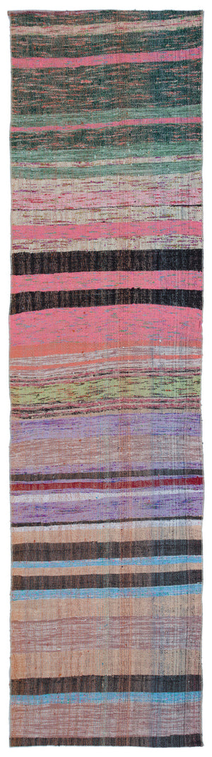 Chaput Over Dyed Kilim Rug 2'10'' x 10'11'' ft 87 x 333 cm