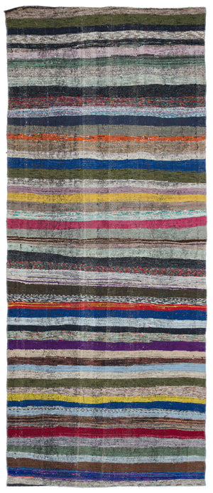 Chaput Over Dyed Kilim Rug 4'7'' x 11'1'' ft 140 x 338 cm