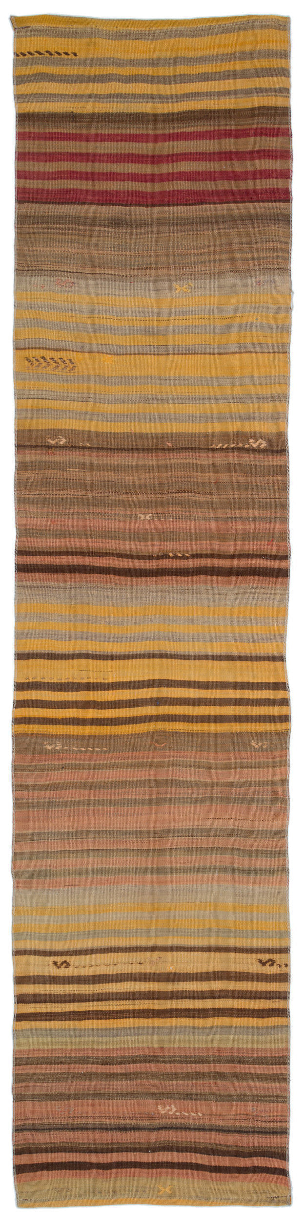 Chaput Over Dyed Kilim Rug 2&#39;6&#39;&#39; x 10&#39;1&#39;&#39; ft 75 x 307 cm