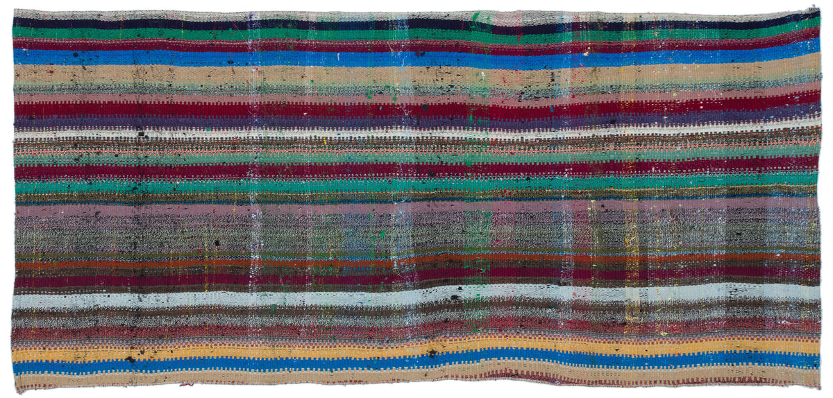 Chaput Over Dyed Kilim Rug 3&#39;5&#39;&#39; x 7&#39;3&#39;&#39; ft 105 x 222 cm