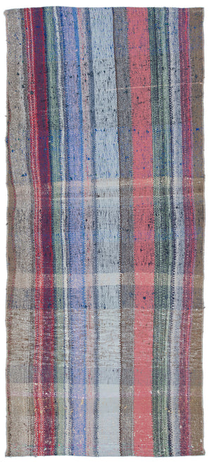 Chaput Over Dyed Kilim Rug 3'4'' x 7'9'' ft 102 x 235 cm