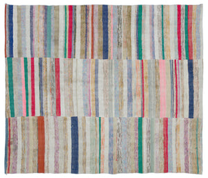 Chaput Over Dyed Kilim Rug 6'9'' x 7'11'' ft 207 x 242 cm