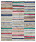 Chaput Over Dyed Kilim Rug 6'9'' x 7'11'' ft 207 x 242 cm