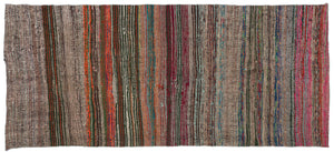 Chaput Over Dyed Kilim Rug 4'8'' x 10'6'' ft 142 x 320 cm