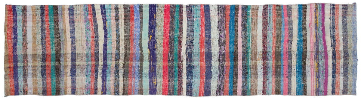 Chaput Over Dyed Kilim Rug 3&#39;3&#39;&#39; x 12&#39;9&#39;&#39; ft 99 x 388 cm