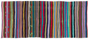 Chaput Over Dyed Kilim Rug 4'2'' x 9'10'' ft 126 x 300 cm