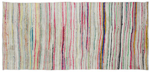 Chaput Over Dyed Kilim Rug 4'6'' x 9'9'' ft 138 x 296 cm