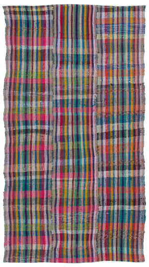 Chaput Over Dyed Kilim Rug 4'6'' x 7'11'' ft 136 x 242 cm