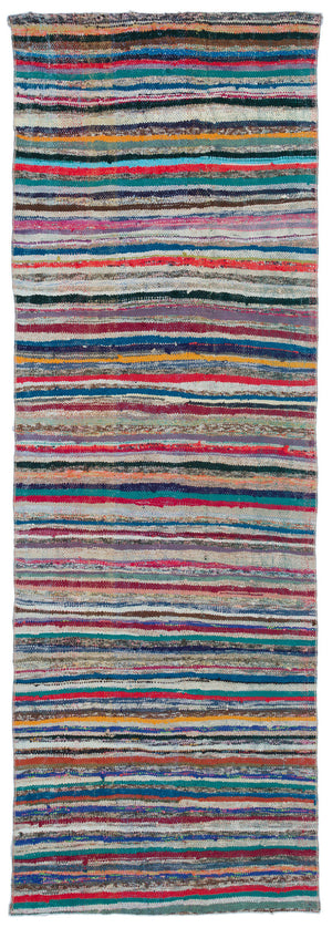 Chaput Over Dyed Kilim Rug 3'2'' x 9'1'' ft 96 x 276 cm