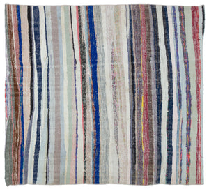 Chaput Over Dyed Kilim Rug 6'2'' x 6'9'' ft 187 x 206 cm
