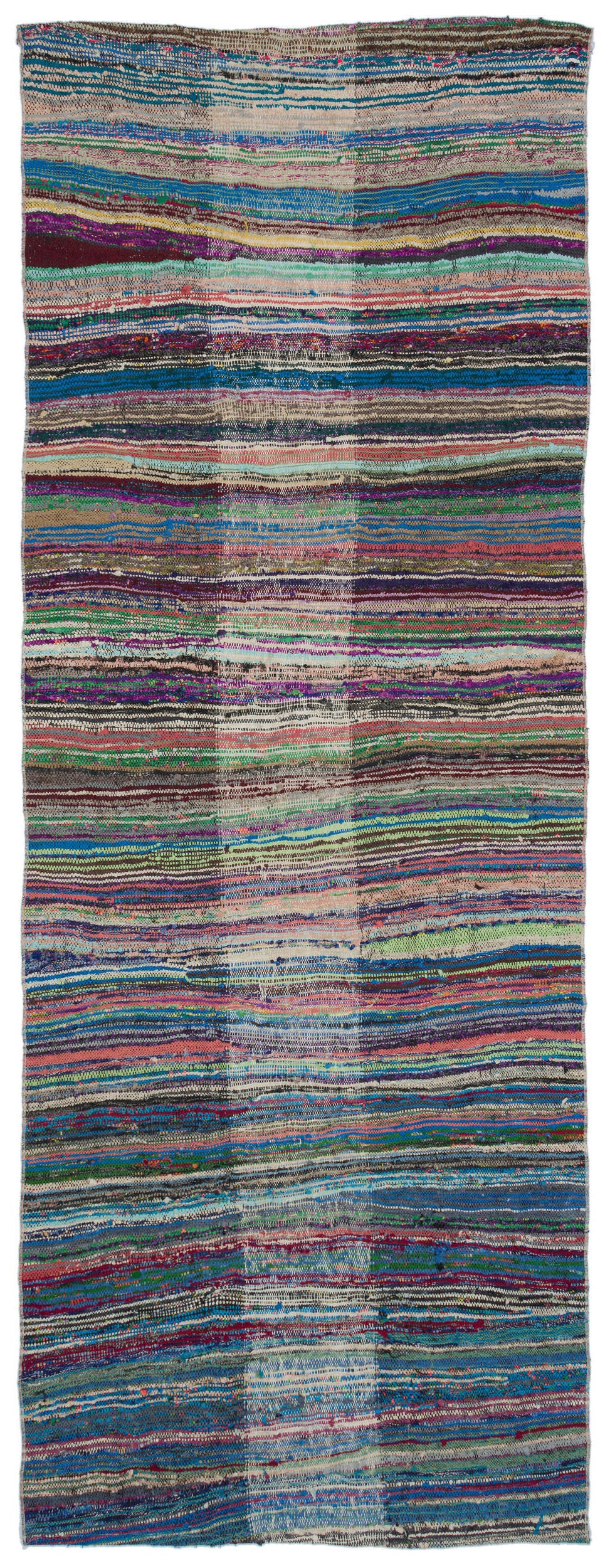Chaput Over Dyed Kilim Rug 4&#39;1&#39;&#39; x 10&#39;7&#39;&#39; ft 125 x 322 cm