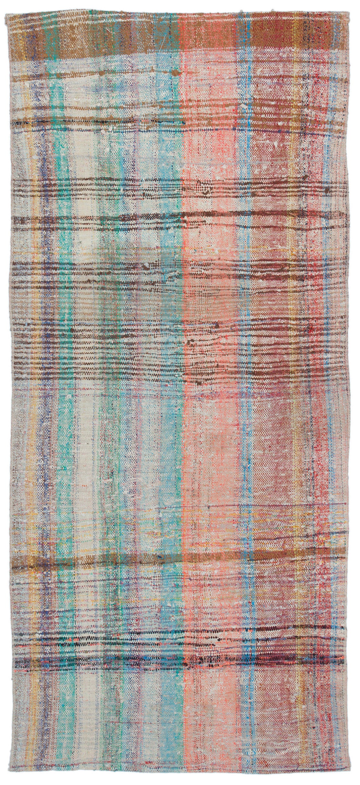 Chaput Over Dyed Kilim Rug 3&#39;1&#39;&#39; x 7&#39;1&#39;&#39; ft 95 x 215 cm