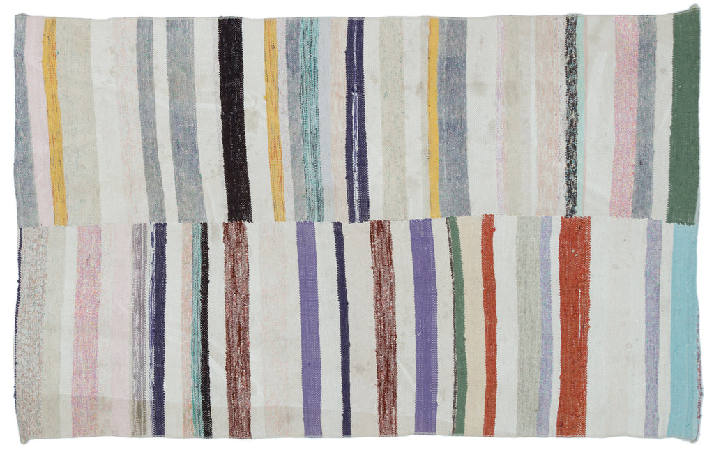 Chaput Over Dyed Kilim Rug 4'2'' x 6'9'' ft 127 x 207 cm