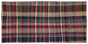 Chaput Over Dyed Kilim Rug 4'5'' x 9'3'' ft 134 x 283 cm