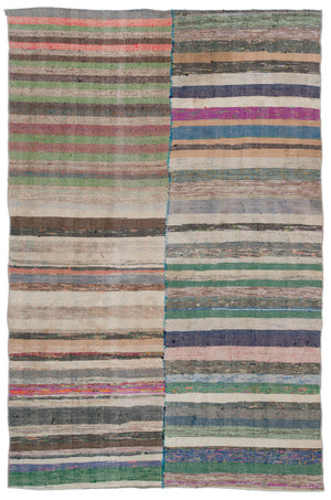 Chaput Over Dyed Kilim Rug 4'10'' x 7'4'' ft 147 x 224 cm