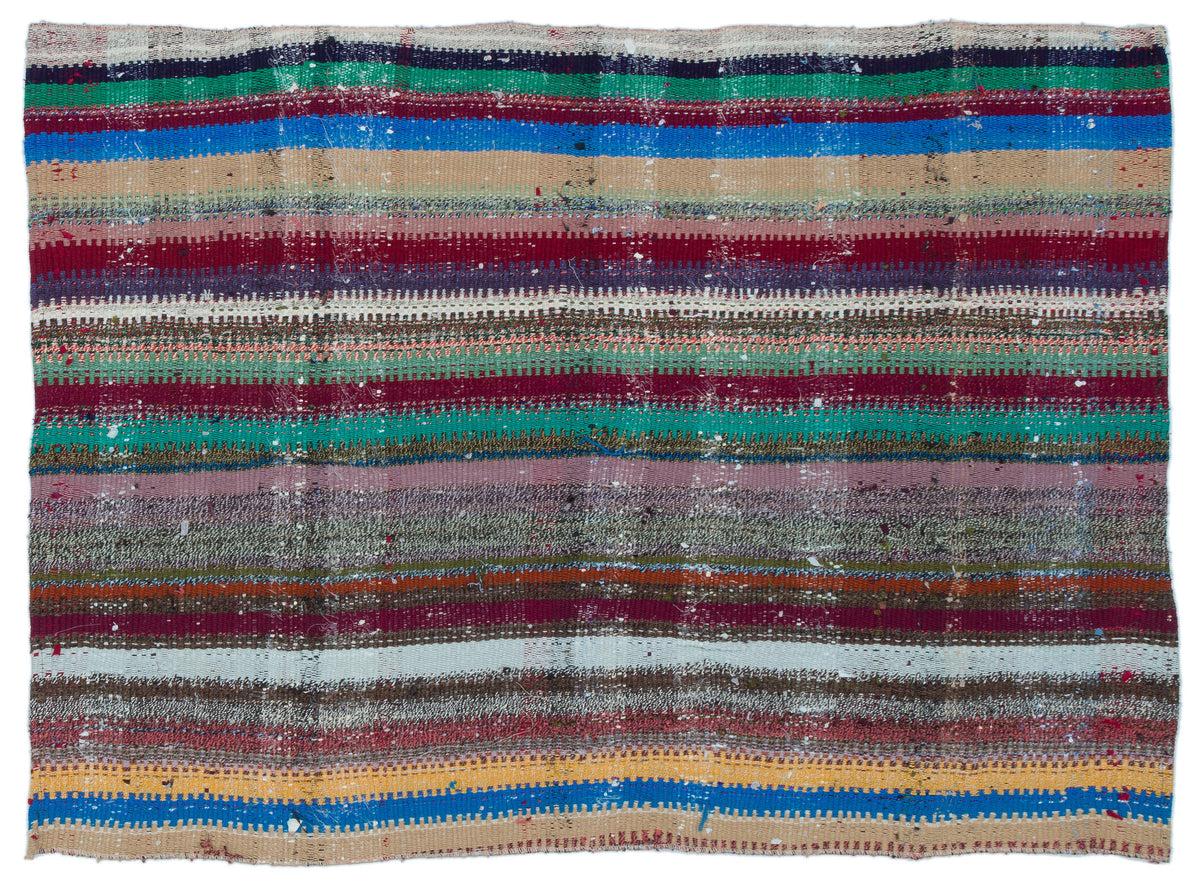 Chaput Over Dyed Kilim Rug 3&#39;3&#39;&#39; x 4&#39;6&#39;&#39; ft 100 x 136 cm