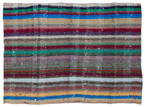 Chaput Over Dyed Kilim Rug 3'3'' x 4'6'' ft 100 x 136 cm