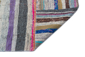 Chaput Over Dyed Kilim Rug 3'12'' x 10'11'' ft 121 x 333 cm