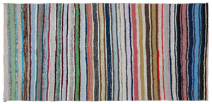 Chaput Over Dyed Kilim Rug 4'6'' x 9'3'' ft 136 x 283 cm