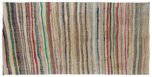 Chaput Over Dyed Kilim Rug 5'0'' x 9'9'' ft 153 x 298 cm