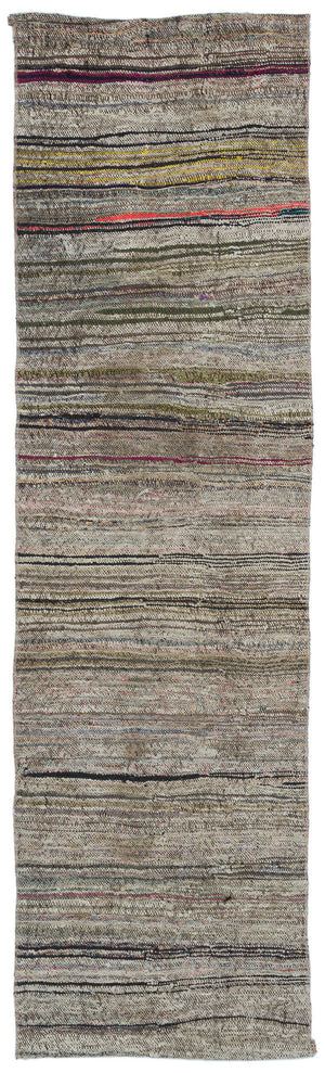 Chaput Over Dyed Kilim Rug 2'5'' x 8'9'' ft 74 x 266 cm