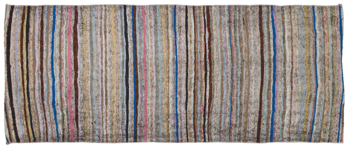 Chaput Over Dyed Kilim Rug 3&#39;8&#39;&#39; x 8&#39;11&#39;&#39; ft 113 x 273 cm