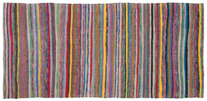 Chaput Over Dyed Kilim Rug 3'10'' x 8'0'' ft 117 x 244 cm