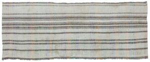 Chaput Over Dyed Kilim Rug 3'5'' x 8'10'' ft 104 x 270 cm