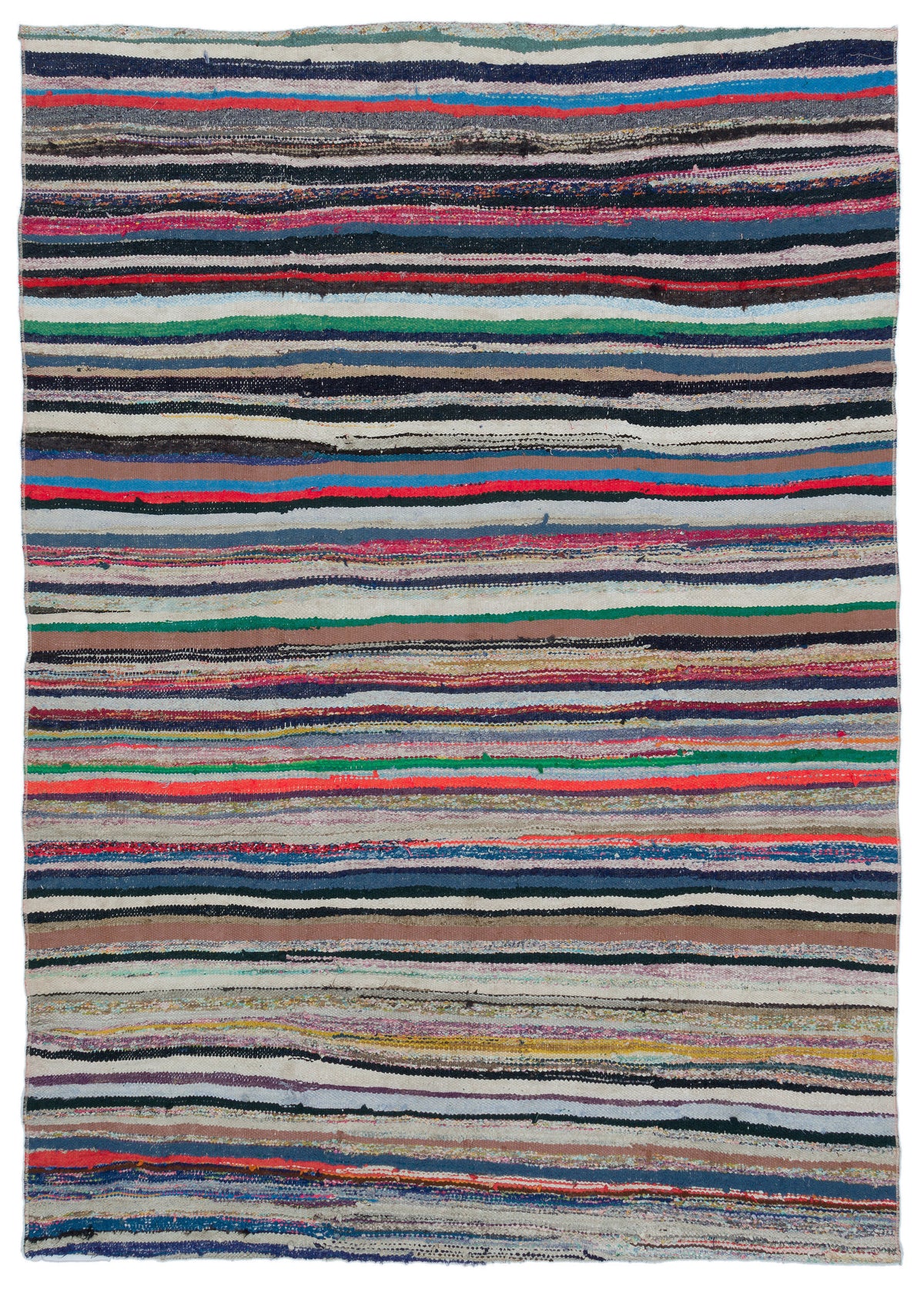 Chaput Over Dyed Kilim Rug 5&#39;5&#39;&#39; x 7&#39;8&#39;&#39; ft 165 x 234 cm