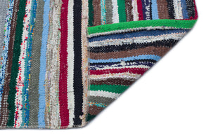 Chaput Over Dyed Kilim Rug 3'8'' x 8'7'' ft 112 x 262 cm