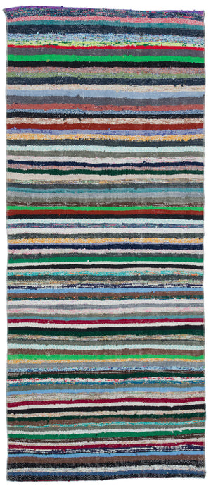 Chaput Over Dyed Kilim Rug 3'8'' x 8'7'' ft 112 x 262 cm