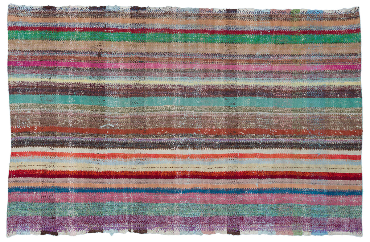 Chaput Over Dyed Kilim Rug 4&#39;2&#39;&#39; x 6&#39;7&#39;&#39; ft 126 x 200 cm