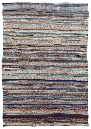 Chaput Over Dyed Kilim Rug 4'2'' x 5'11'' ft 127 x 181 cm