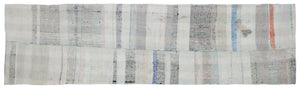 Chaput Over Dyed Kilim Rug 3'4'' x 11'9'' ft 101 x 357 cm