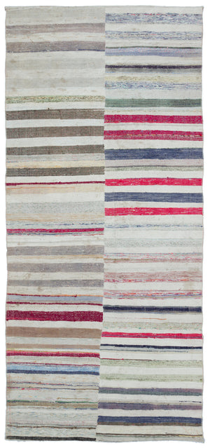 Chaput Over Dyed Kilim Rug 4'4'' x 9'5'' ft 131 x 286 cm