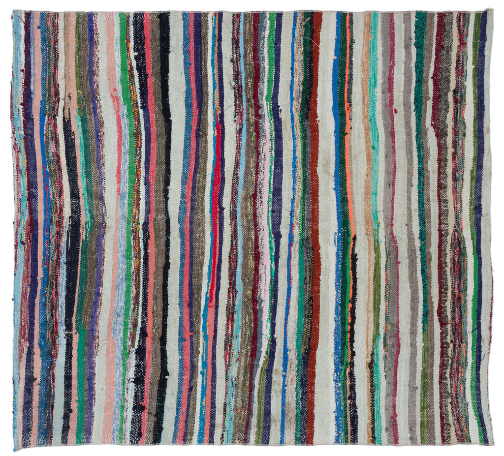 Chaput Over Dyed Kilim Rug 5'8'' x 6'3'' ft 173 x 190 cm