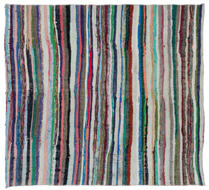 Chaput Over Dyed Kilim Rug 5'8'' x 6'3'' ft 173 x 190 cm