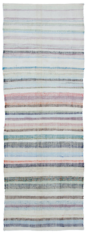 Chaput Over Dyed Kilim Rug 3'2'' x 9'2'' ft 97 x 280 cm